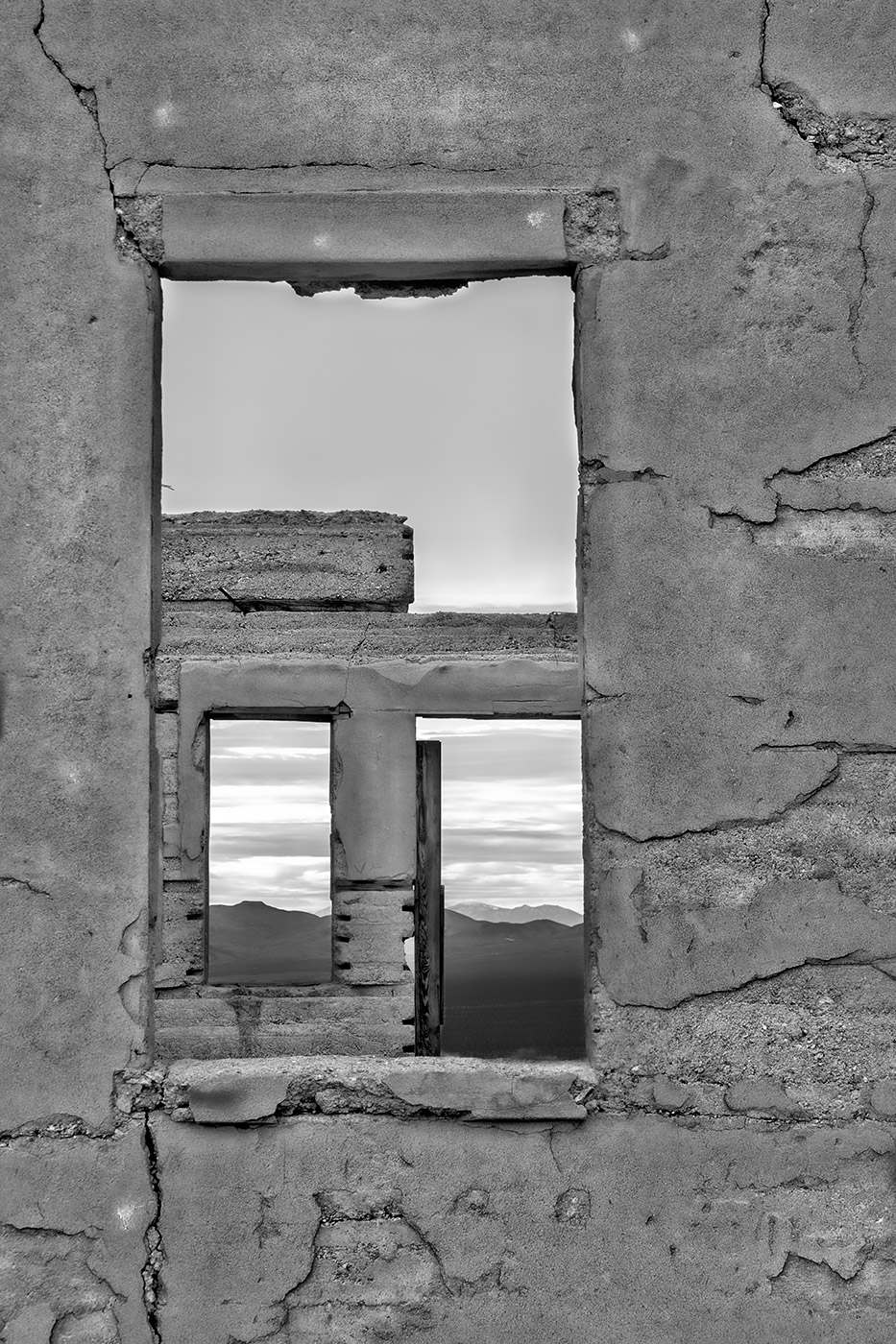 Abandoned building in ghost town outside Death Valley