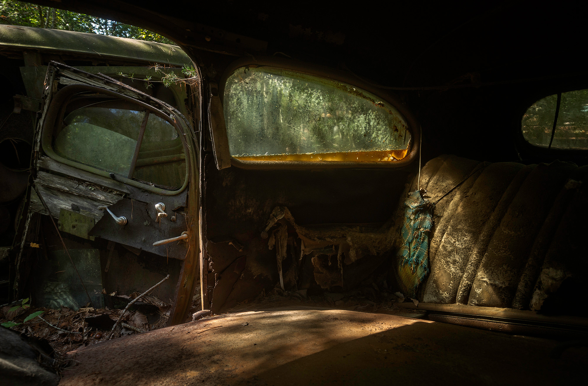 Abanonded-car-interior
