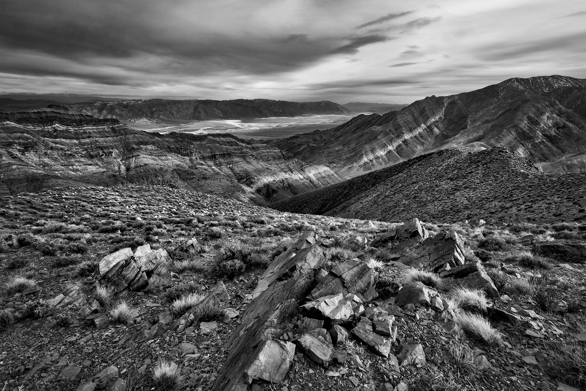 Black and White landscapes of Death Valley-Aguereberry