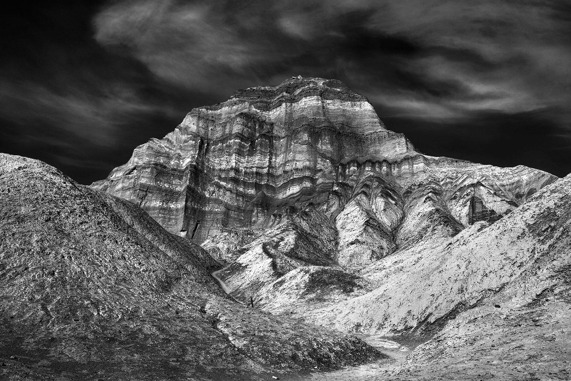 Black and White landscapes of Death Valley-Golden