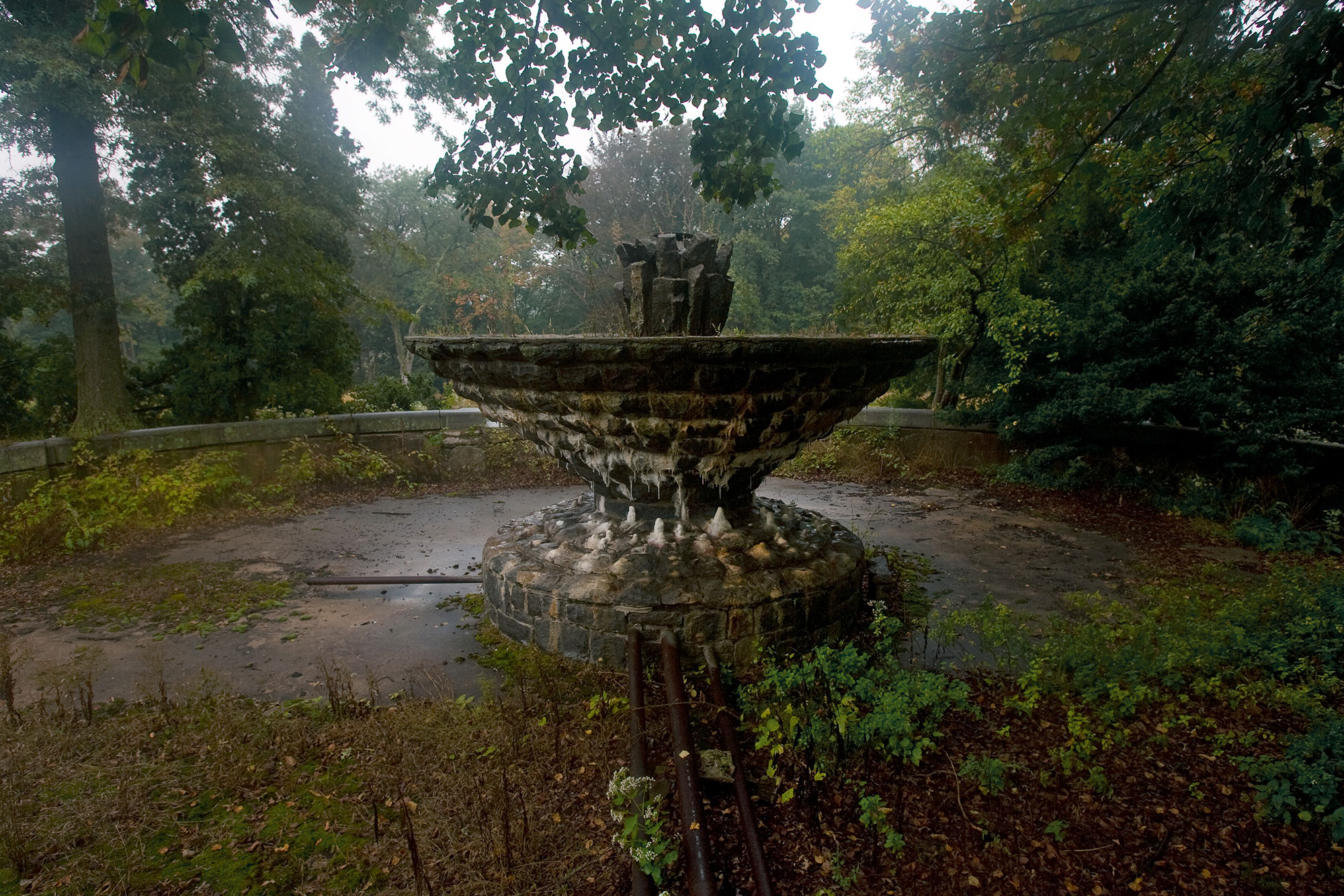 Abandoned fountain at Duke Farms New Jersey-Fountain