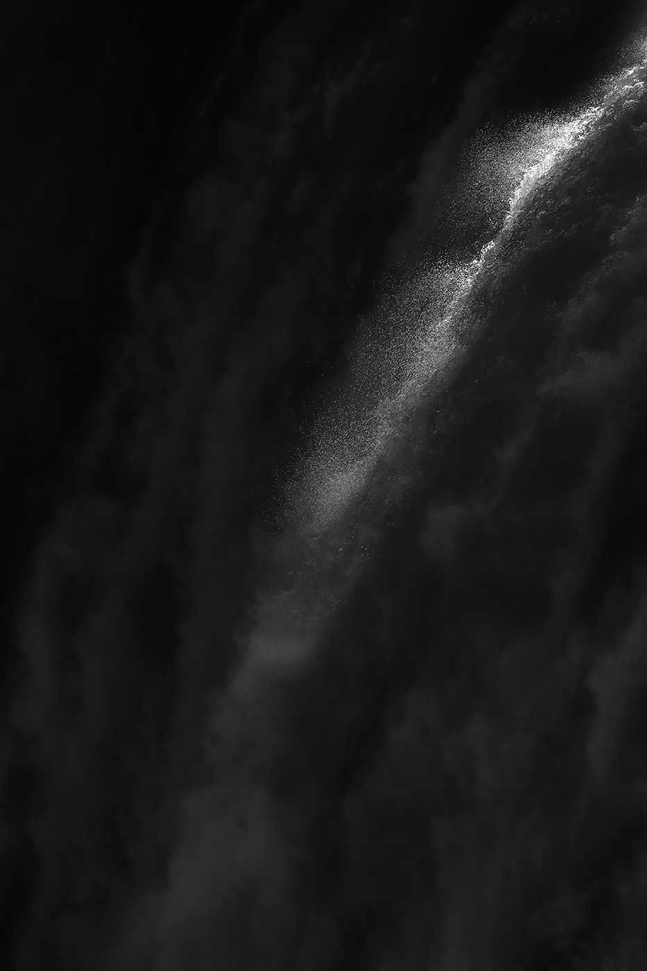 Black and White abstract photograph of Niagara Falls-Light Catcher-Fine Art Photograhy