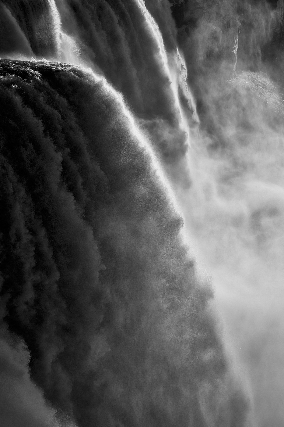 Black and White abstract photograph of Niagara Falls-Fine Art Photograhy