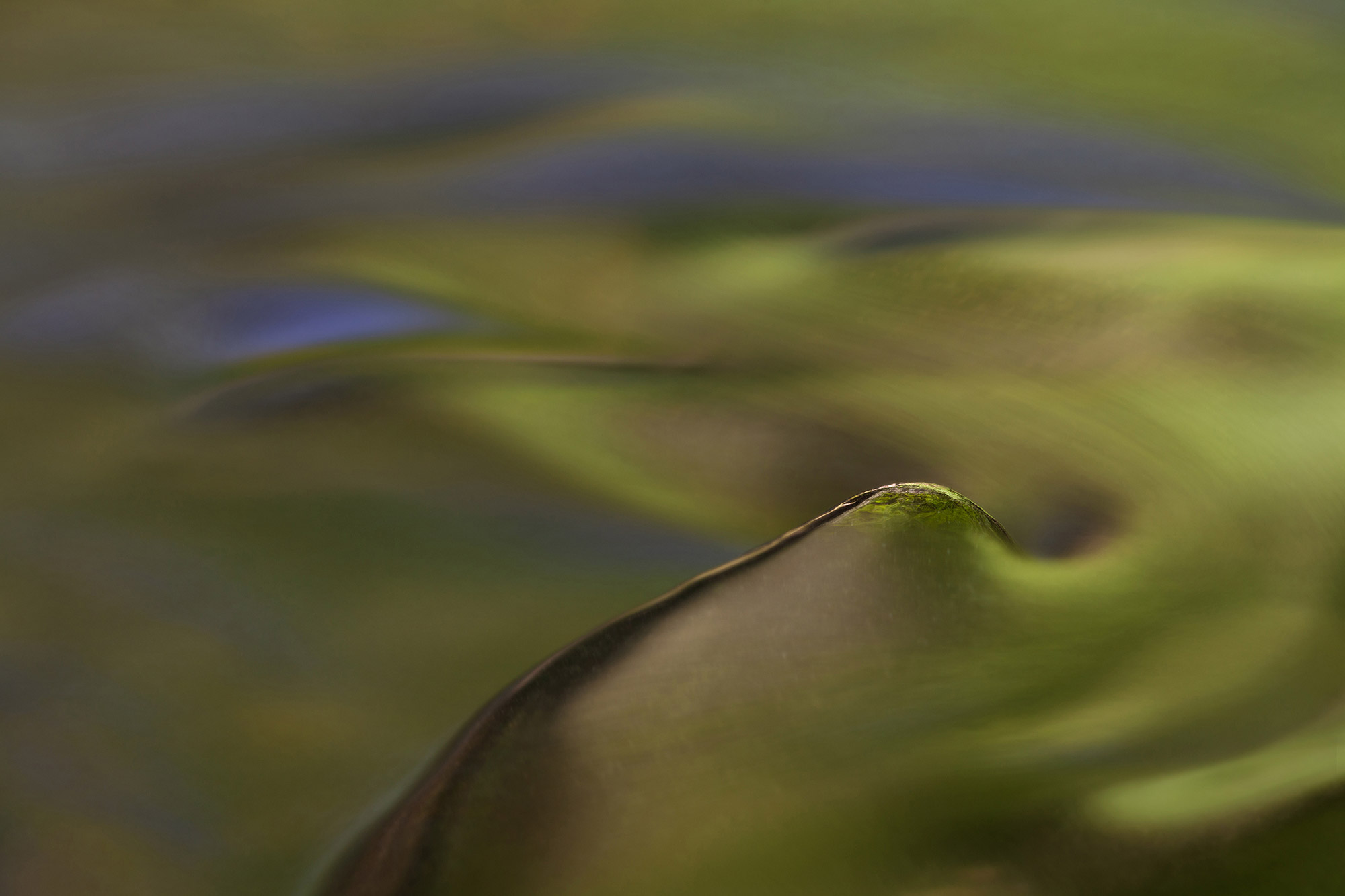 Water abstract created in Great Smoky Mountains-Pinnacle