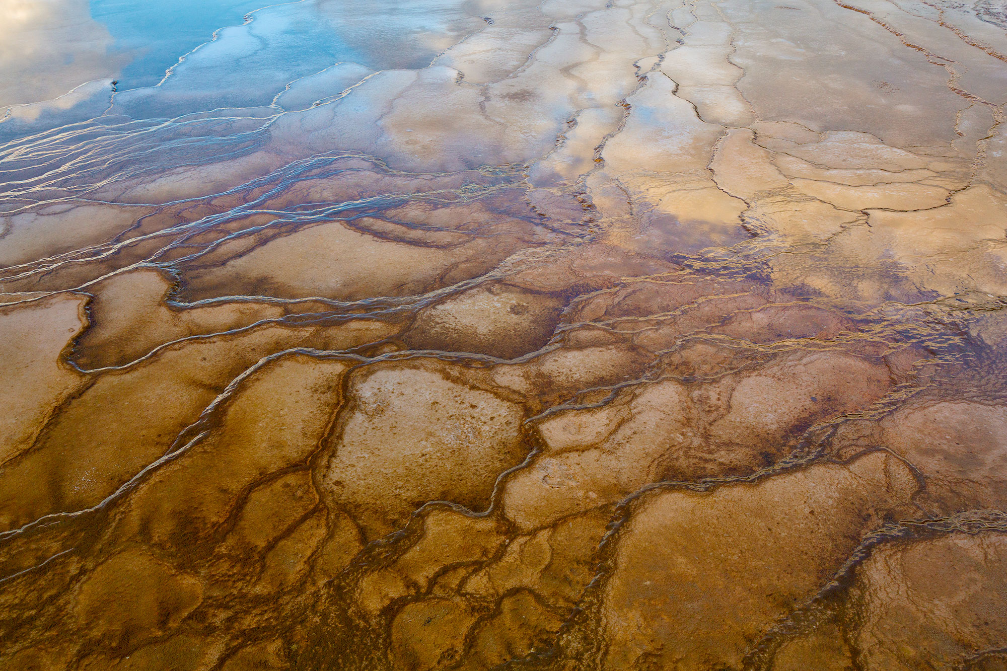 Abstact photography Grand Prismatic Springs Yellowstone-Prismatic