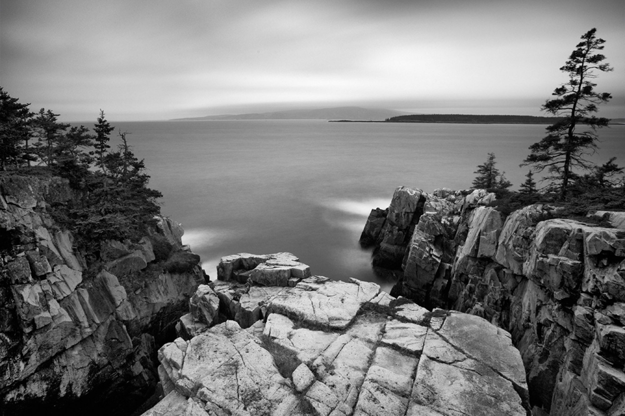 View of Cadalliac Mountain from Ravens Nest Acadia Maine