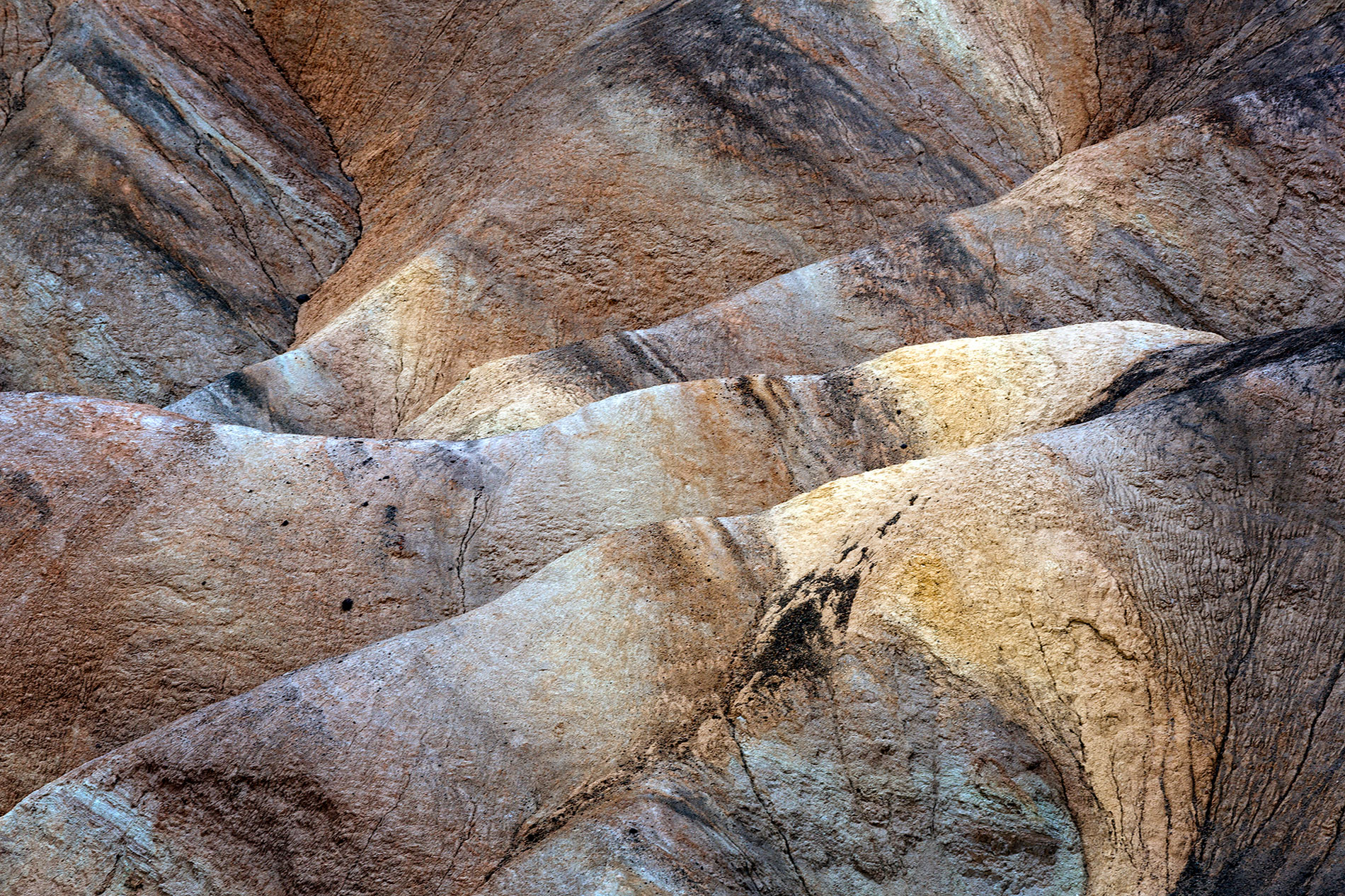 Abstract of rocks at Zabriskie Point, Death Valley -Skin