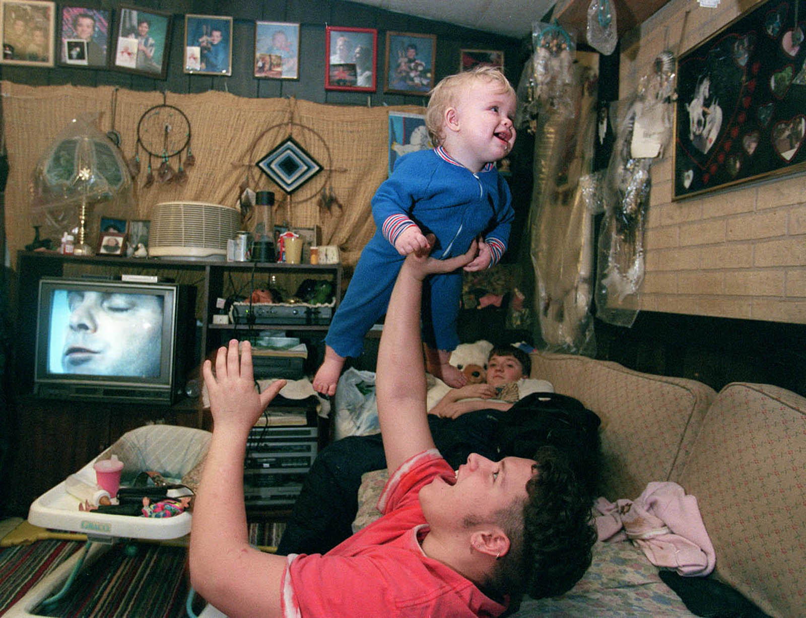 Teen Father raising son-New Jersey Editorial Photographer